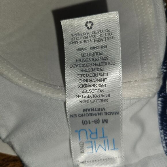 Time and Tru Women’s Size M 8 to 10 Navy & White Bathing Suit Top NWT - Picture 3 of 8